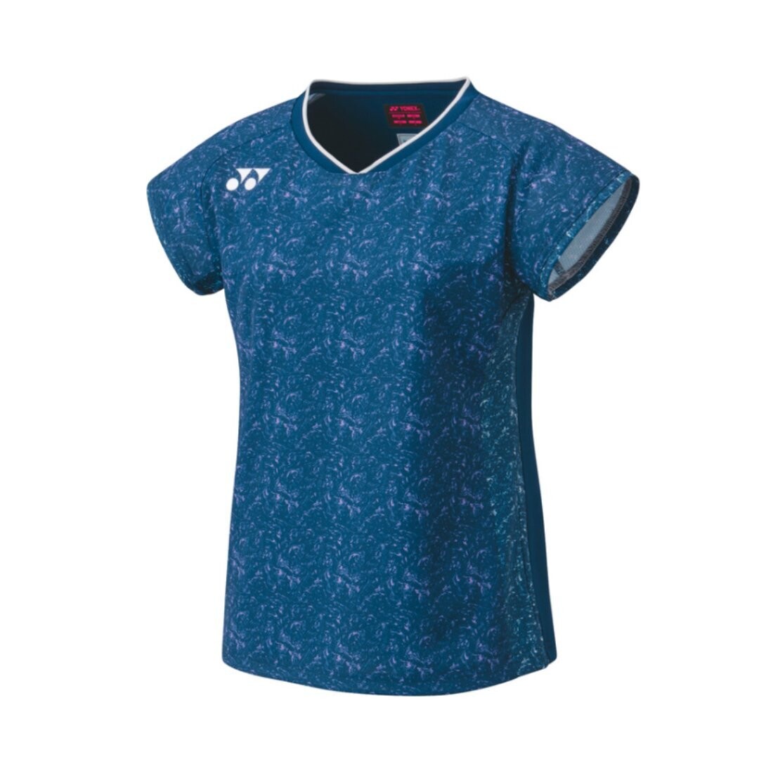 Yonex Women's Crew Neck Shirt 20690EX - Navy Blue/Purple