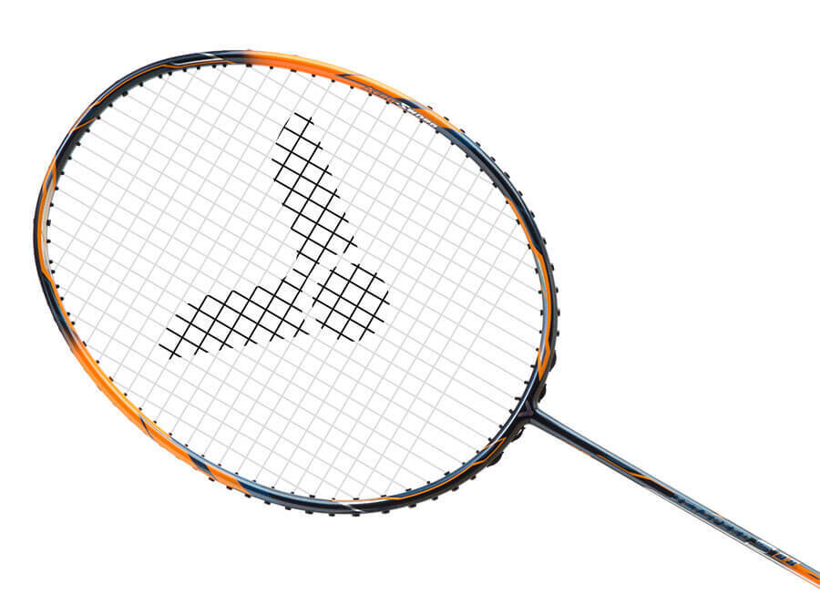 Victor Jet Speed 08 Badminton Racket - Dark Blue/Orange