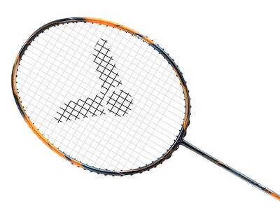 Victor Jet Speed 08 Badminton Racket - Dark Blue/Orange