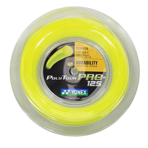 Yonex PolyTour Pro Tennis String Reel 1.25mm - Yellow