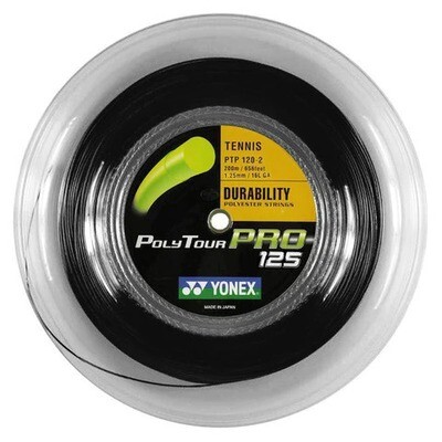 Yonex PolyTour Pro Tennis String Reel 1.25mm - Graphite