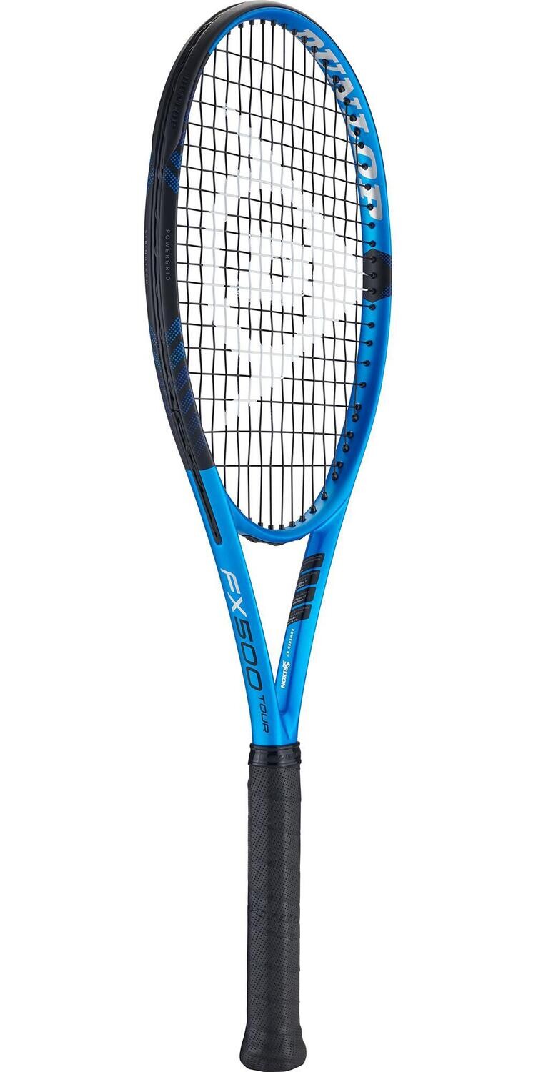 Dunlop FX 500 Tour Tennis Racket 2023 - Blue, Grip Size: G3 (4 3/8)