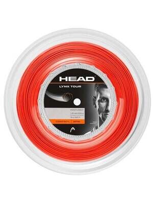 Head Lynx Tour 1.30mm Reel Tennis String - 200mm Orange
