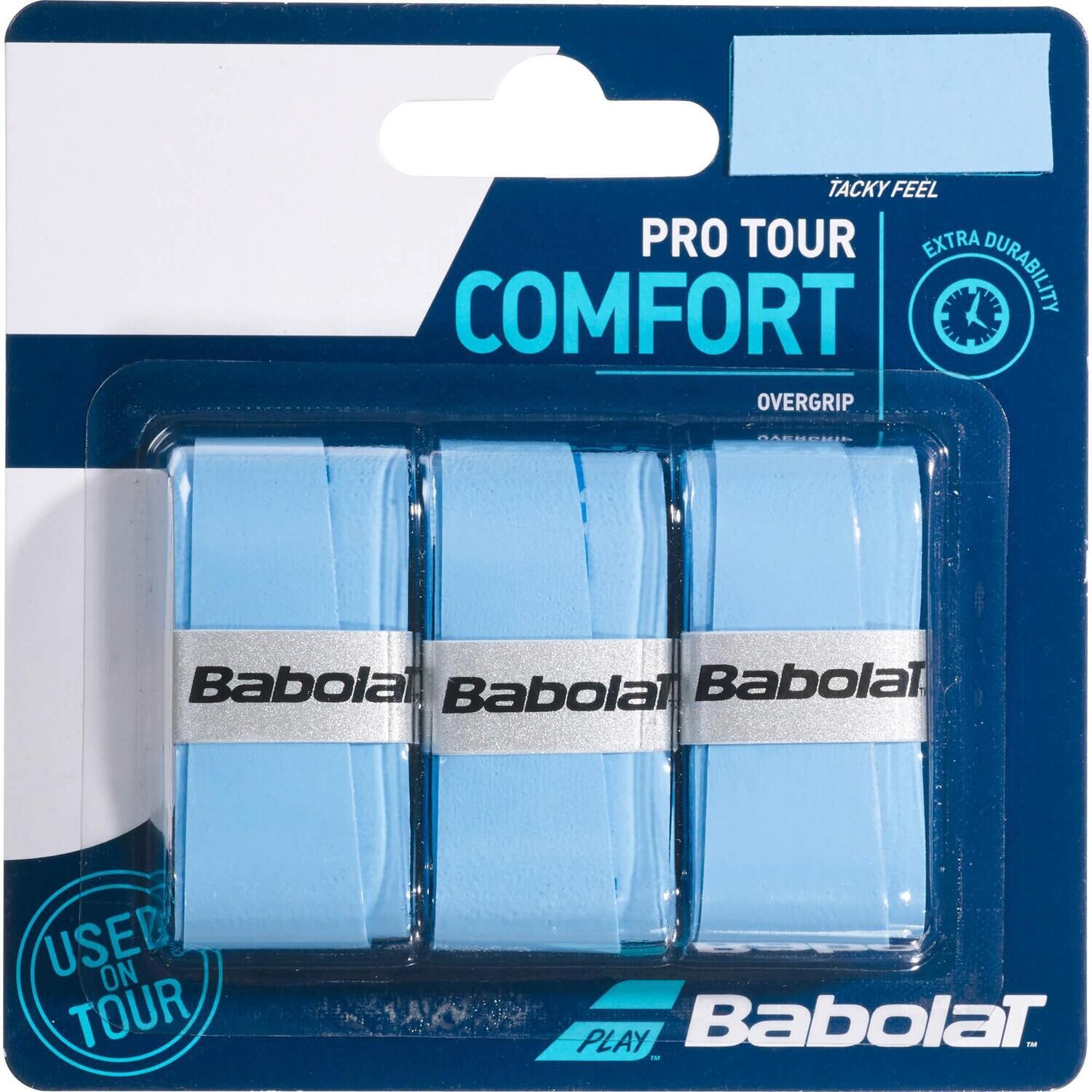 Babolat Pro Tour Comfort Overgrips (3 Pack) Blue