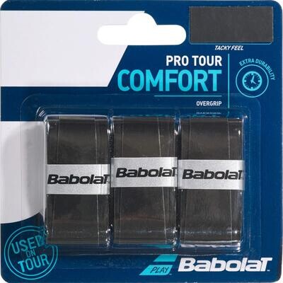 Babolat Pro Tour Comfort Overgrips (3 Pack) Black