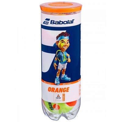 Babolat Orange Junior Tennis Balls - 3 Ball Can