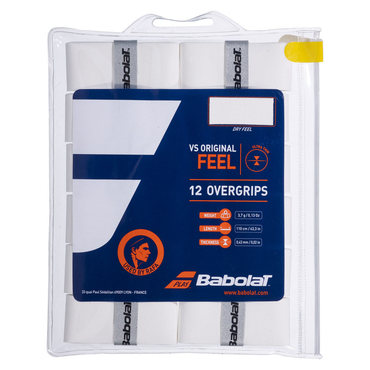 Babolat VS Original Feel Overgrips White - 12 Pack
