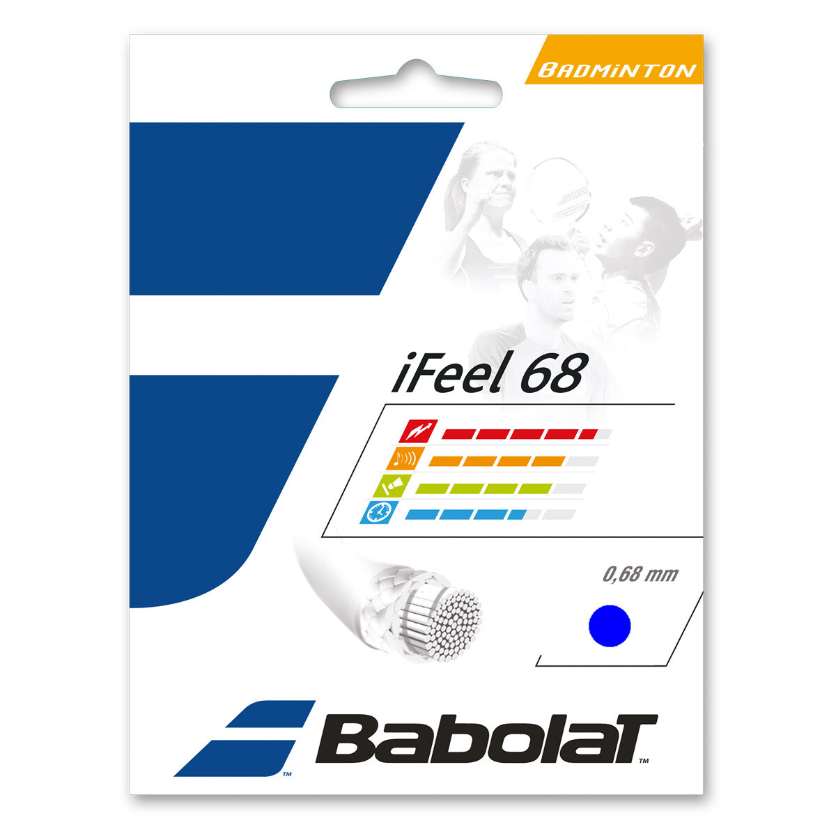 Babolat iFeel 68 Badminton String Set - Blue