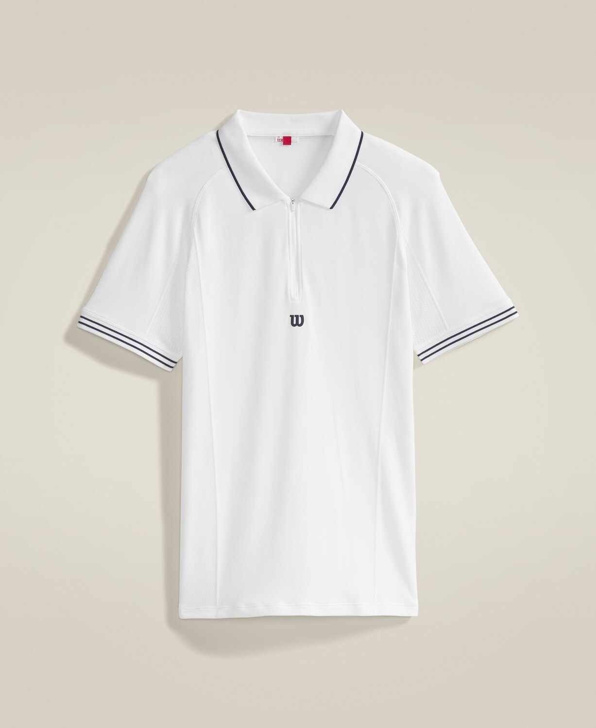 Wilson Players Seamless Polo Shirt - Bright White