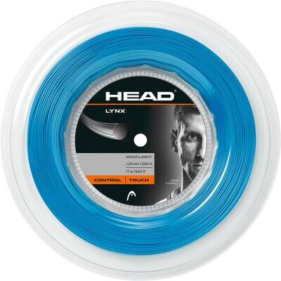 Head Lynx 1.25mm Reel Tennis String - 200m Blue