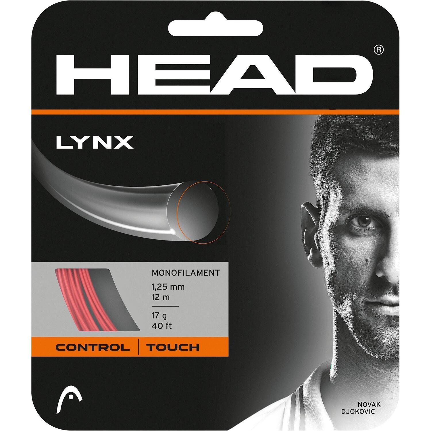 Head Lynx 1.25mm Tennis String Set - 12m Red