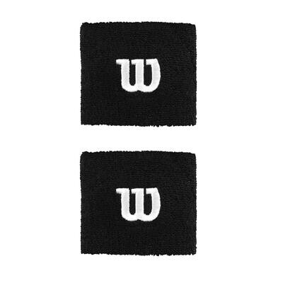 Wilson W Wristbands Pair - Black