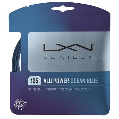 Luxilon Alu Power 125 Tennis String Set - Ocean Blue