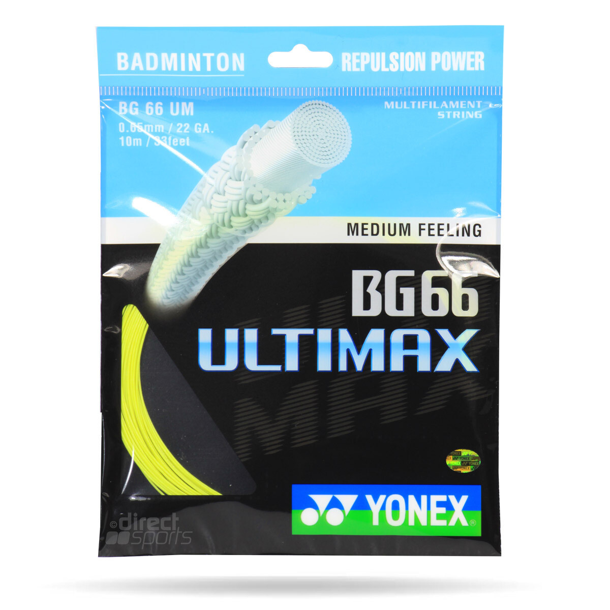 Yonex BG66 Ultimax Badminton String Set - Yellow
