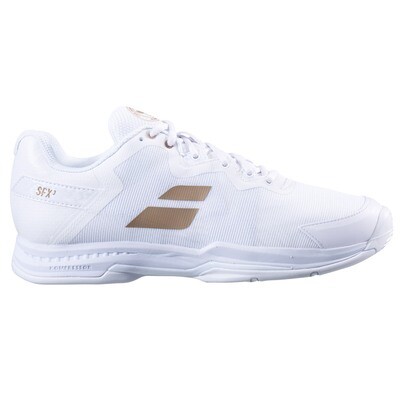 Babolat Wimbledon SFX 3 All Court Men's Tennis Shoes - White/Gold