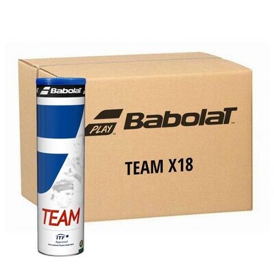 Babolat Team Tennis Balls - Box of 18 Tins