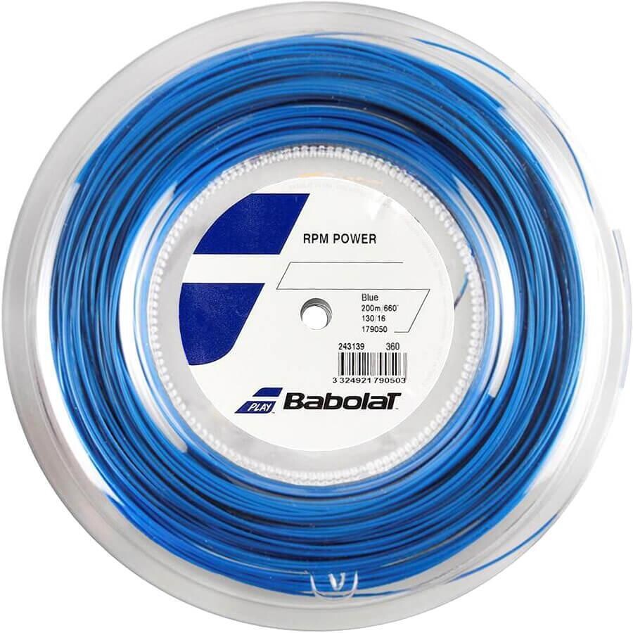 Babolat RPM Power 125 Tennis String 200m Reel - Electric Blue