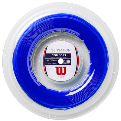 Wilson Sensation 16 Comfort Tennis String 200m Reel - Blue