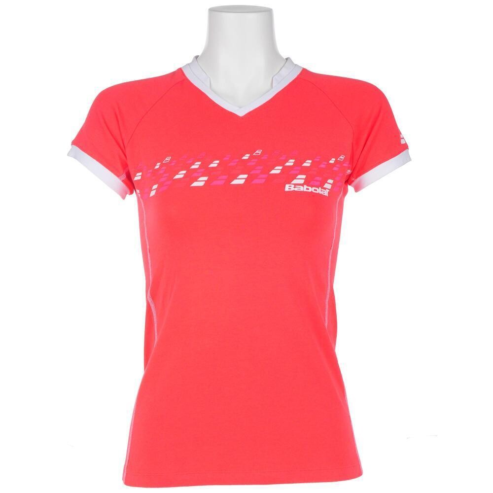 Babolat Girls Training Essential Tee - Coral, Size: 8-10