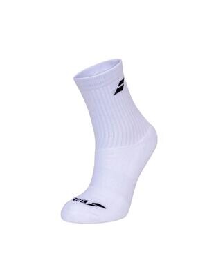 Babolat 3 Pairs Pack Unisex Sock - White