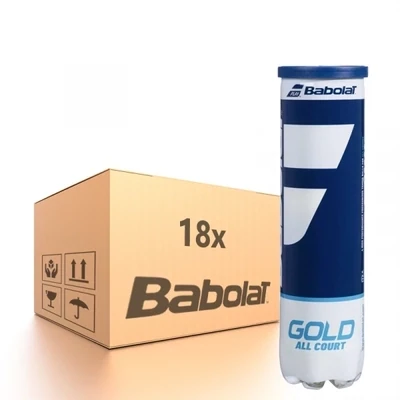Babolat Gold All Court Tennis Balls - Box of 18 Tubes