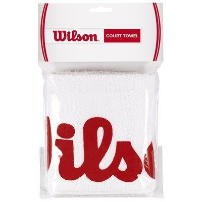 Wilson Court Towel - White/Red