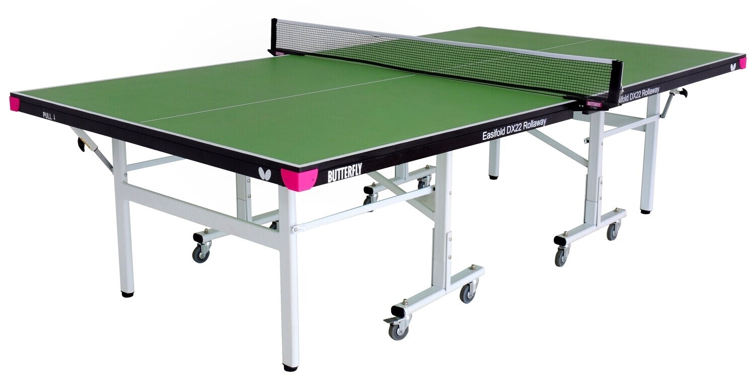 Butterfly Easifold Deluxe 22 Rollaway Table Tennis Table, Colour: Green