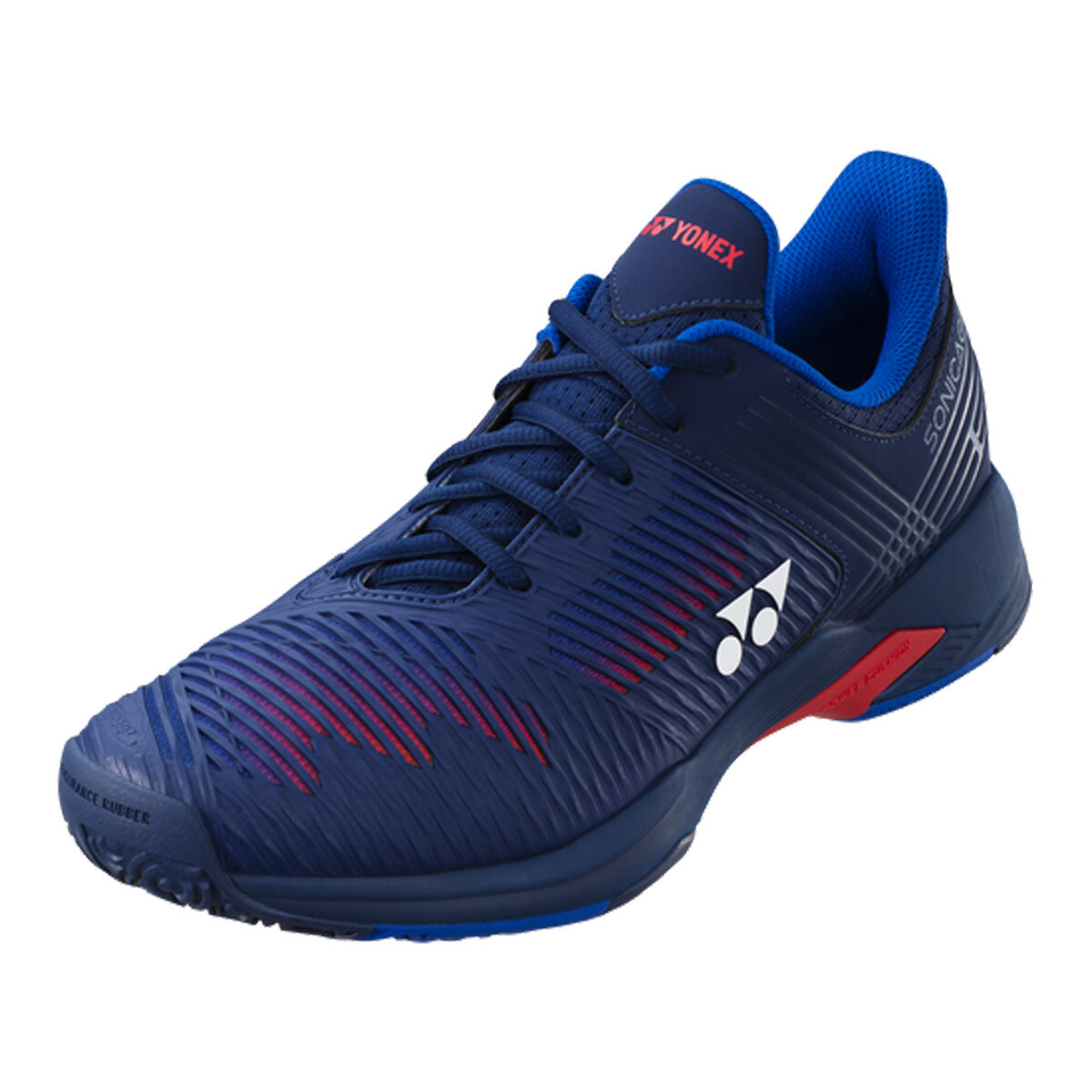 Yonex Sonicage 2 Wide Men&#39;s Tennis Shoes - Navy/Red