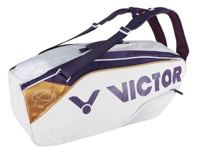 Victor BR9213 TTY AJ 6 Racket Bag - Bright White / Medium Purple