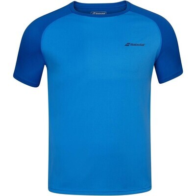 Babolat Mens Play Crew Neck Tee - Blue Aster