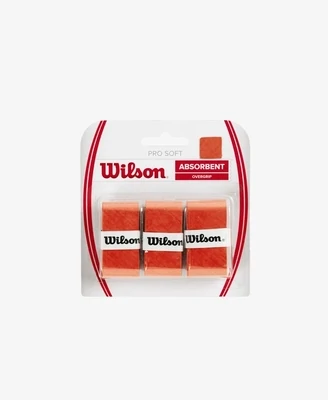 Wilson Pro Soft Overgrip Orange- 3 Pack