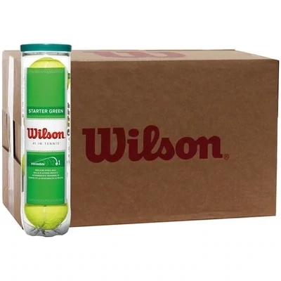 Wilson Starter Green Tennis Balls - Box of 18 x 4 Ball Tube