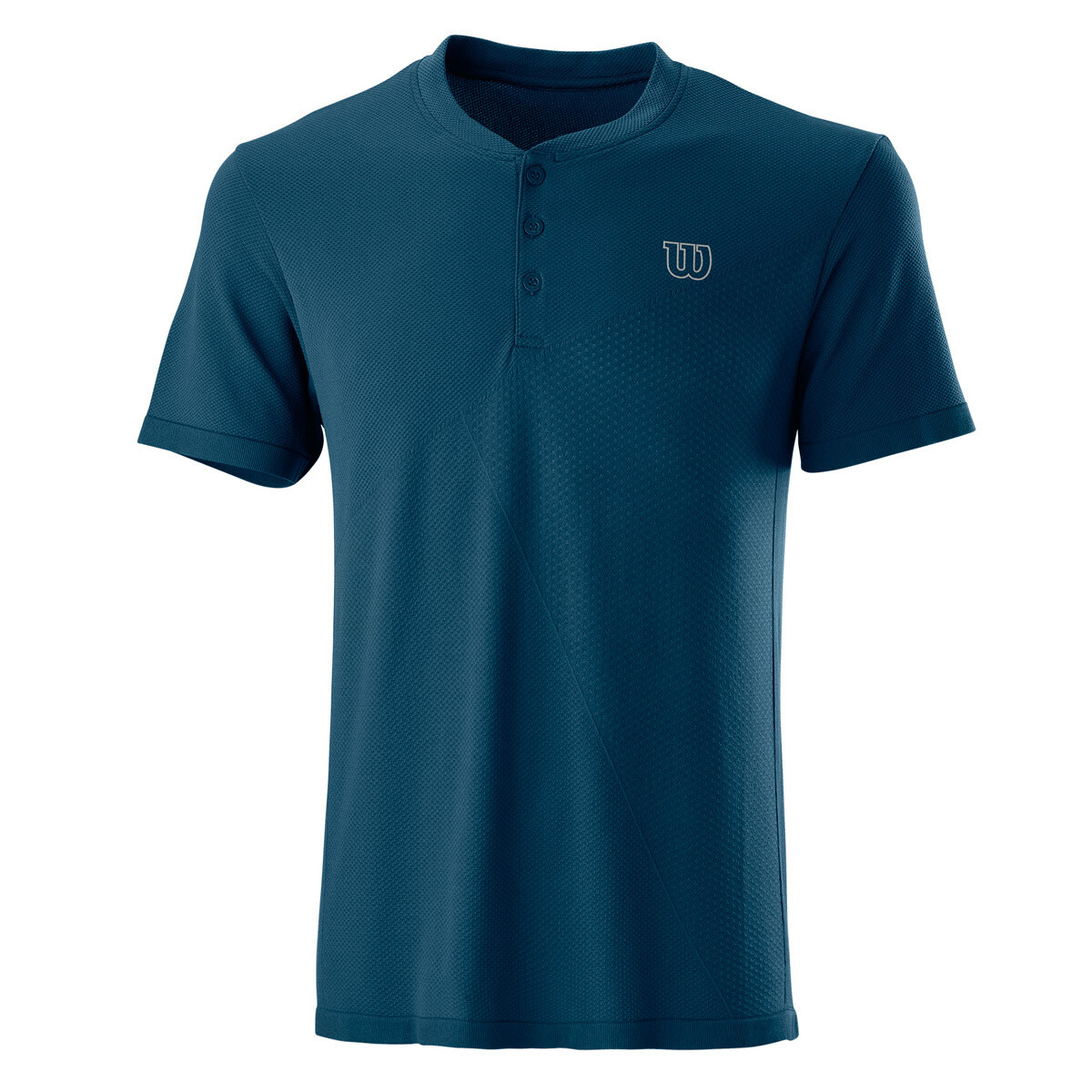 Wilson Mens Power Henley Tee Shirt - Majolica Blue, Size: M