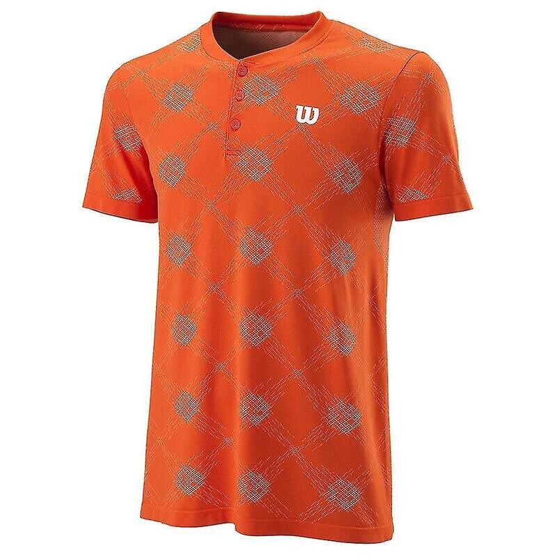 Wilson Power Seamless Henley III Men&#39;s Shirt Orange