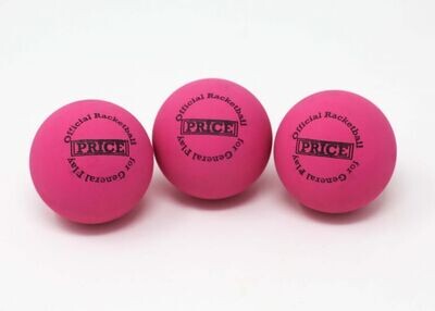 Price Racketball Balls - 3 Pack Pink