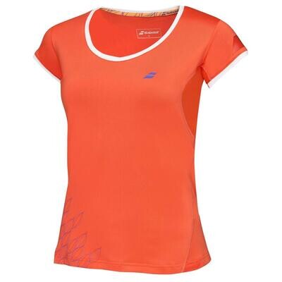 Babolat Womens Cap Sleeve Performance Top - Tomato