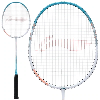 Li-Ning Ax Force 9 Badminton Racket - White/Blue