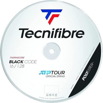 Tecnifibre BlackCode 128 Tennis String 200m Reel - Black