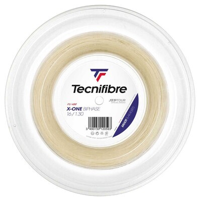 Tecnifibre X-One Biphase 130 Tennis String 200m Reel - Natural