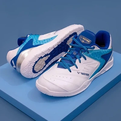 Victor P9200 III 55 BX Badminton Shoes (55th Anniversary Special Edition) - White/Blue