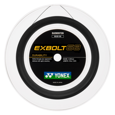 Yonex Exbolt 68 Badminton String Reel 200m - Black