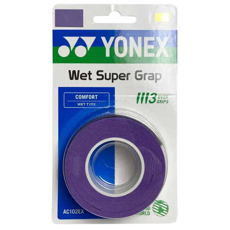 Yonex Wet Super Grap Purple - 3 Pack