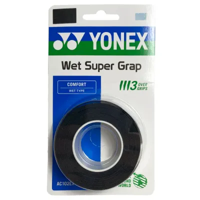 Yonex Wet Super Grap Black - 3 Pack