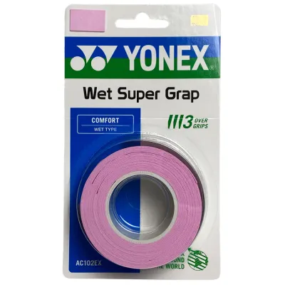 Yonex Wet Super Grap Pink - 3 Pack