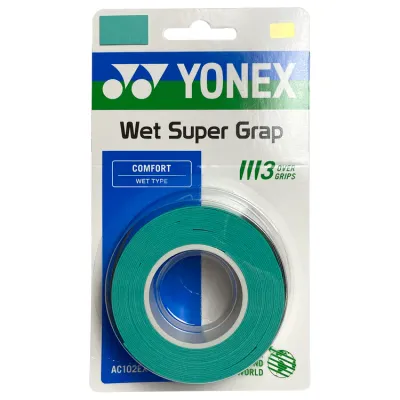 Yonex Wet Super Grap Green - 3 Pack