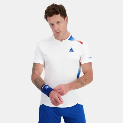 Le Coq Sportif Tennis Pro Tee Men&#39;s - New Optical White