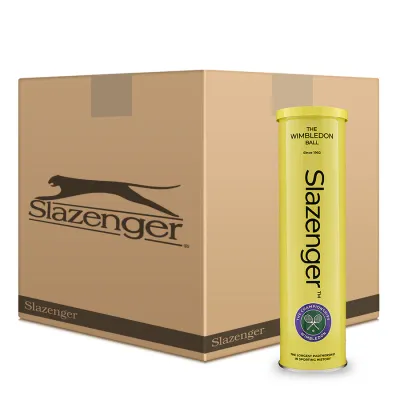 Slazenger Wimbledon Tennis Balls - Box of 18 x 4 Ball Can