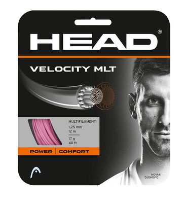 Head Velocity MLT 1.30mm Tennis String Set - 12m Pink