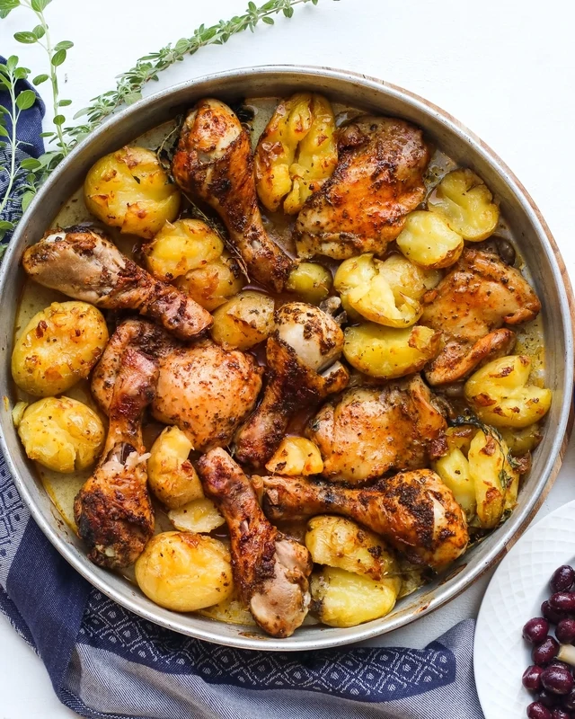 Marinated Chicken &amp; Potato Tray
