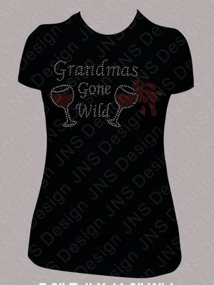 Wine T-shirt - Grandma's Gone Wild